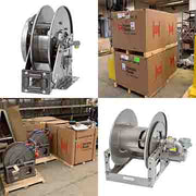 industrial service cabinet hose reels