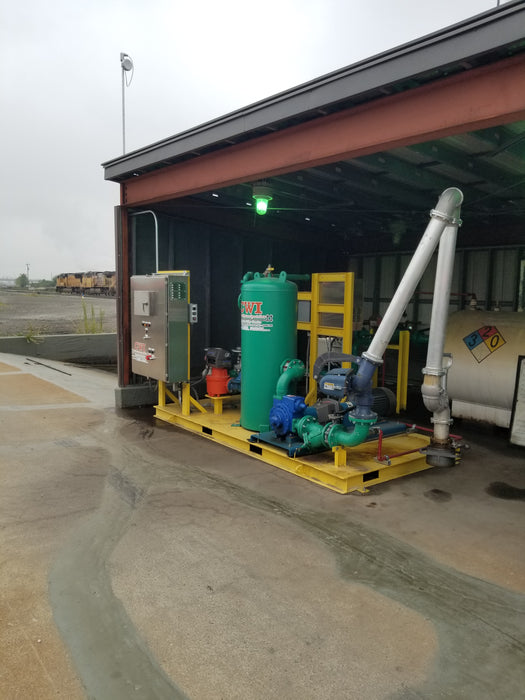 fuel pumping systems for tank truck unloading