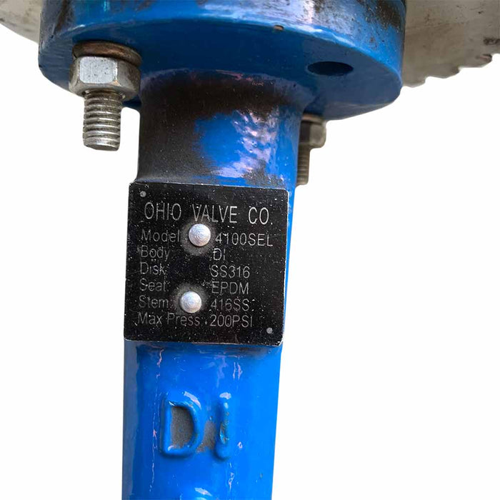 2" OVC Butterfly Valve with 10 position handle