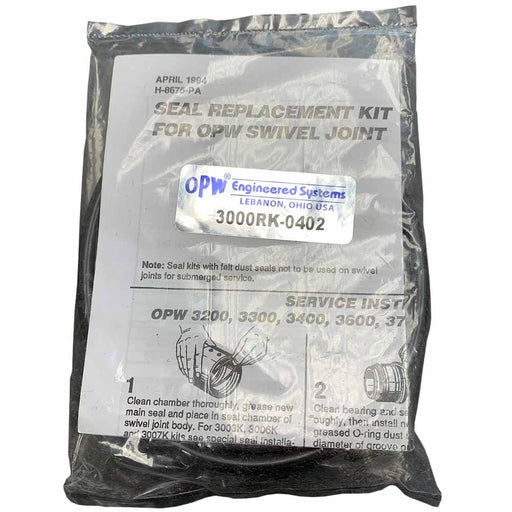 3000RK-0402 Replacement Seal Kits, Fluorocarbon, 4" Swivel Joints, OPW