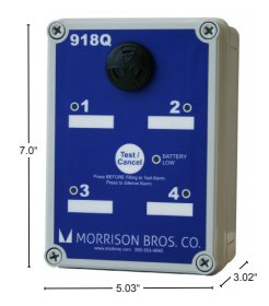 Morrison Bros 918Q Alarm Box, 4 Input Quad Channel