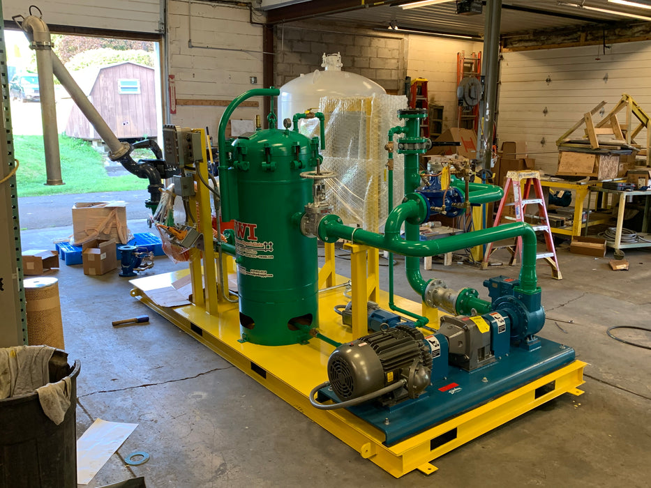 diesel fuel truck loading skids