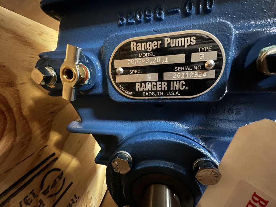 Ranger Pumps 179PGBRV Helical Gear Pump w/ Gear Reducer, Lube Oil
