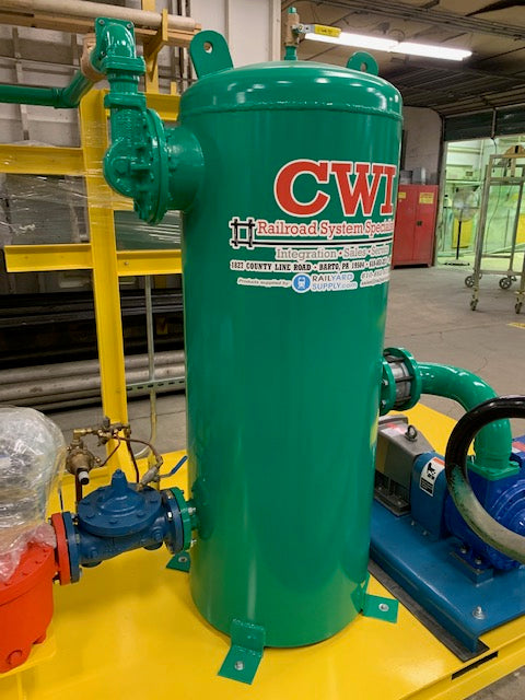 truck unloading air eliminator tanks