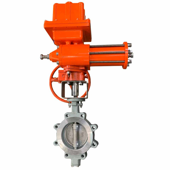 AS10 Spring Failsafe Actuator and 6in HP Butterfly Valve Assembly, 1000 in-lb, Indelac, Pratt