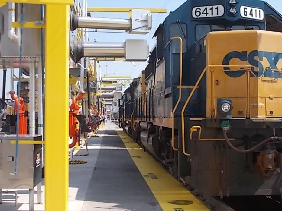 elevated locomotive service reels, heated