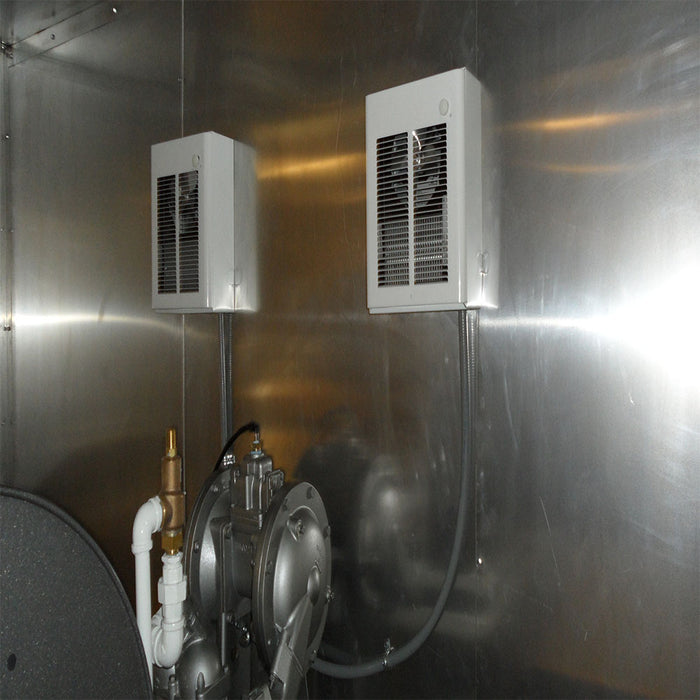 CWI Heated Dual Tote Lube Oil Reel Cabinet and Internal Containment