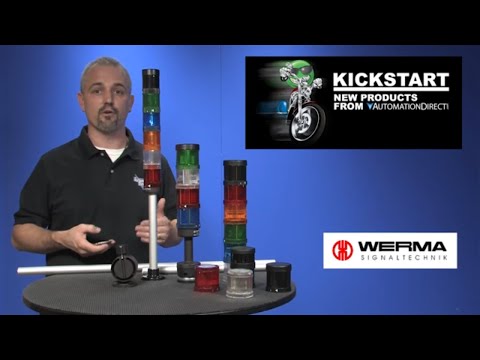 Werma Stack Lights 64310067 Red Flashing Light Element, 70mm