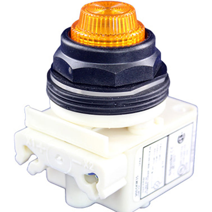 schneider electric amber pilot indicator light