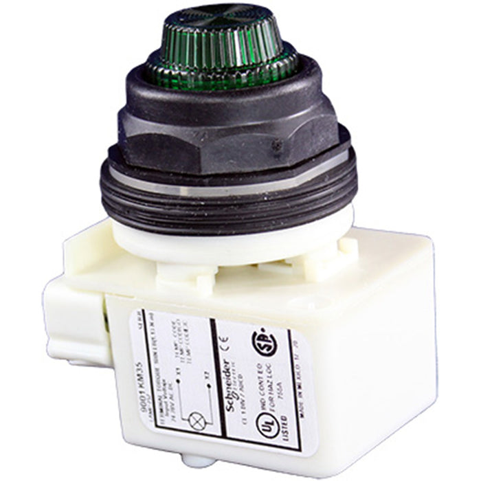 schneider electric green pilot indicator light