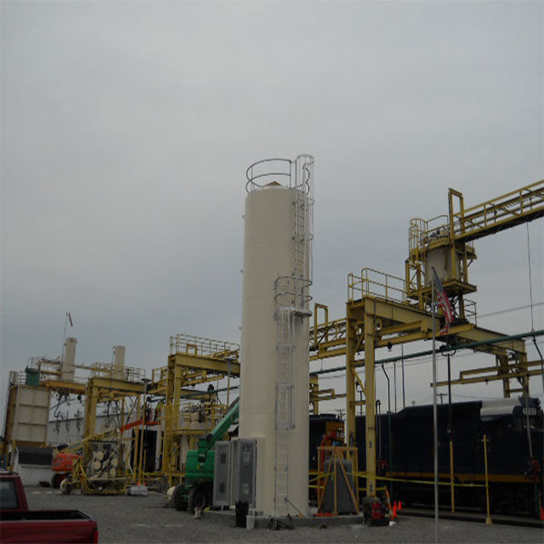 sand silos locomotive sand system CWI railroad system specialists railyardsupply.com