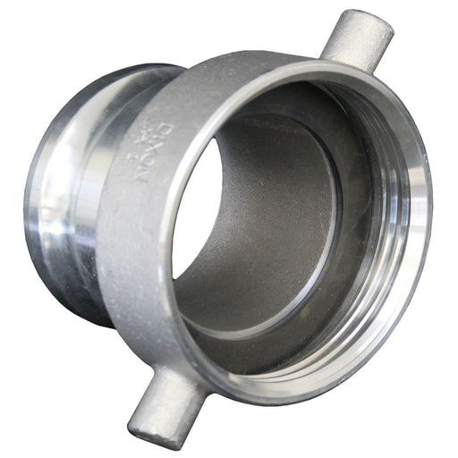 tank car threads to 4" male camlock adapter railcar railroad railyardsupply.com
