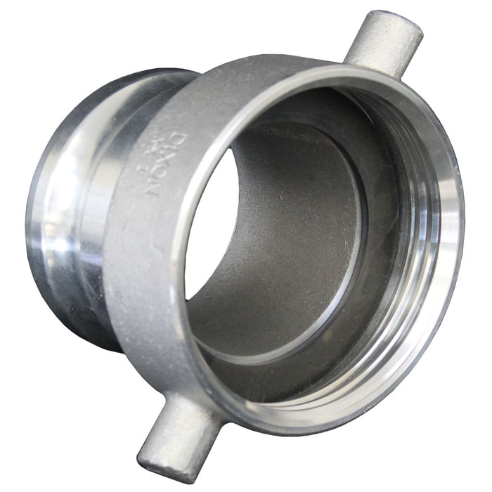 tank car threads to 4" male camlock adapter railcar railroad railyardsupply.com