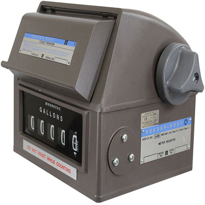 printer register for meter