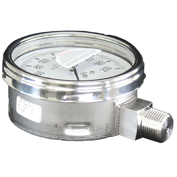 wika 4" certified face 1/2" NPT pressure gauge 9745661 railyardsupply.com