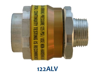 Morrison Brothers Co, 122ALV, 122BRV, Hose Nozzle Swivel - Aluminum, Hose Nozzle Swivel - Brass, Installed between the hose and the inlet of the nozzle to improve operator handling.