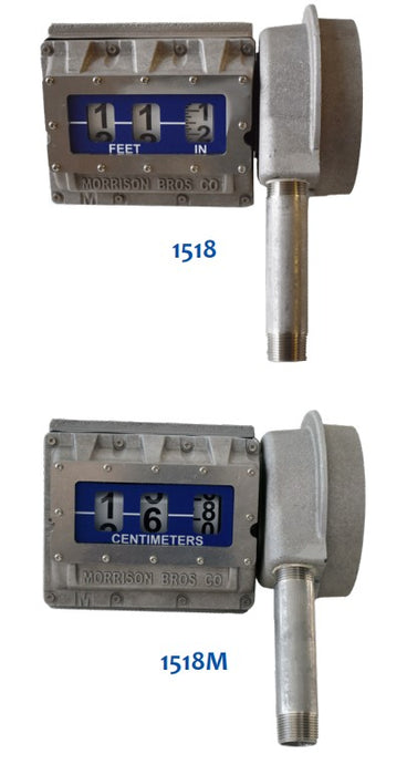 Morrison Bros Fig. 1518, 1518M (Mechanical/Metric Mechanical) Tank Top Gauges
