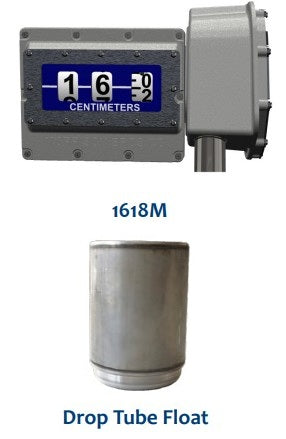 Morrison Bros Fig. 1618, 1618M (Mechanical/Metric Mechanical) Vertical Tank Gauges