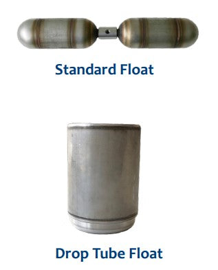Morrison Brothers Co. 1619, 1619M, Mechanical vertical tank gauge, 1619 tank gauge with alarm relay, Vertical tank level indicator, Industrial tank level gauge, Fuel tank level measurement device, Gauge for vertical tanks up to 50 feet, Tank gauge for oil, fuel, or water storage,  Industrial liquid level monitoring,  External alarm box compatible gauge, Uni-Strut tank mounting bracket gauge. Battery Power Module. Standard Float, Drop Tube Float. 