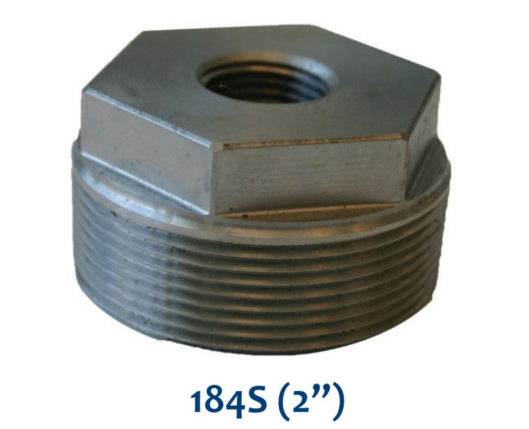 Morrison Brothers Co, 184, 184S, Double Tapped Bushing, Bushing, Bushings, pipe and tank fittings, reduce or adapt connections. Outside threads male, Inside threads female, Stainless Steel, Cast Iron. 