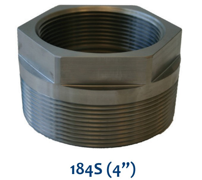 Morrison Brothers Co, 184, 184S, Double Tapped Bushing, Bushing, Bushings, pipe and tank fittings, reduce or adapt connections. Outside threads male, Inside threads female, Stainless Steel, Cast Iron. 