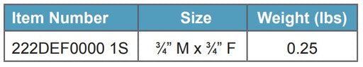 Morrison Brothers Co, 222DEF, Swivel, Inline With NPT Threads, Def Compatible. Installed between the nozzle and the dispensing hose. Construction materials well suited for use with Diesel Exhaust Fluids (DEF). Reduces hose damage and wear, Improves operator handling, 50 PSI maximum pressure.