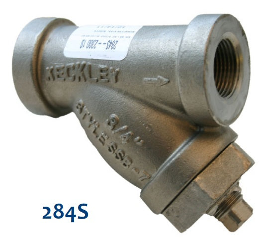 Morrison Brothers Co, 248B, 248S, Bottom Clean-Out Line Strainer - Brass, Stainless Steel,  filter debris, protect downstream equipment. Strainer basket is easily removable for cleaning or replacement. 