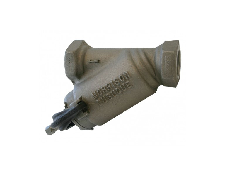 Morrison Brothers Co, 285Al, Bottom Clean-Out Line Strainer - Threaded, Aluminum, used in pipelines, filter debris, Strainer basket is removable for cleaning and/or replacement, Basket access is from the bottom. 