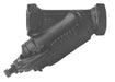 Morrison Brothers Co, 285DI, 285FDI, Bottom Clean-Out Line Strainer - Threaded, Ductile Iron, Bottom Clean-Out Line Strainer - Flanged, Ductile Iron,  filter debris from flowing into and damaging equipment such as a pump or a meter, Strainer basket is removable for cleaning and/or replacement, Basket access is from the bottom. 