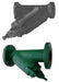 Morrison Brothers Co, 285DI, 285FDI, Bottom Clean-Out Line Strainer - Threaded, Ductile Iron, Bottom Clean-Out Line Strainer - Flanged, Ductile Iron,  filter debris from flowing into and damaging equipment such as a pump or a meter, Strainer basket is removable for cleaning and/or replacement, Basket access is from the bottom. 