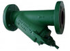 Morrison Brothers Co, 285DI, 285FDI, Bottom Clean-Out Line Strainer - Threaded, Ductile Iron, Bottom Clean-Out Line Strainer - Flanged, Ductile Iron,  filter debris from flowing into and damaging equipment such as a pump or a meter, Strainer basket is removable for cleaning and/or replacement, Basket access is from the bottom. 