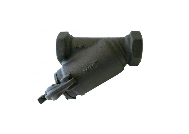 Morrison Brothers Co, 285, Bottom Clean-Out Line Strainer - Threaded, Cast Iron, horizontal pipelines, filter debris, protect downstream equipment. 