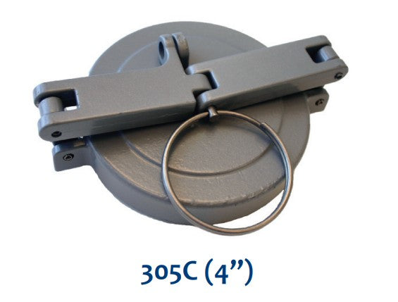 Morrison Brothers Co, 305C Top Seal Cap - 2 Inch, Keeps water, dirt, and debris out of the tank, Lockable with a padlock, Prevents vapors from escaping, Low profile models when space is limited.