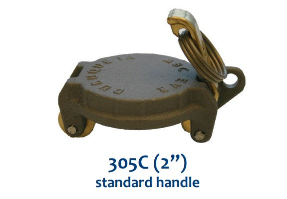 Morrison Brothers Co, 305C Top Seal Cap - 2 Inch, Keeps water, dirt, and debris out of the tank, Lockable with a padlock, Prevents vapors from escaping, Low profile models when space is limited.