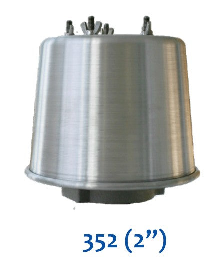 Morrison Brothers Co, 352, End-of-Line, Open Air Deflagration Flame Arrester, installed at the end connection of a tank vent line, provides a protection barrier that deters a flame generated from a source outside of the tank from flashing through the vent into the vapor space of the tank. 304 stainless arrester plates provide long term corrosion resistance and durability
Easy access for visual inspection and periodic maintenance. Full 2” and 3” NPT vent line air flow capacity.