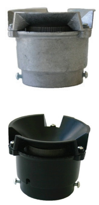 Morrison Brothers Co, 354, 354T, Updraft Vent, Atmospheric updraft vents,  installed on the top of storage tank vent pipes on underground and aboveground fuel storage tanks, Directs vapors outward and upward in accordance with NFPA 30, Protects the vent line from debris and insects, Water-resistant rain cap sheds water away from the vent line, Slip-on design with set screws for easy installation, Internal drain channels water penetration out through weep hole, 354T is compatible with DEF. 
