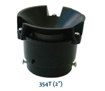 Morrison Brothers Co, 354, 354T, Updraft Vent, Atmospheric updraft vents,  installed on the top of storage tank vent pipes on underground and aboveground fuel storage tanks, Directs vapors outward and upward in accordance with NFPA 30, Protects the vent line from debris and insects, Water-resistant rain cap sheds water away from the vent line, Slip-on design with set screws for easy installation, Internal drain channels water penetration out through weep hole, 354T is compatible with DEF. 
