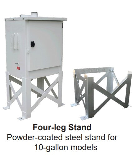 Morrison Brothers Co, 715, Remote Fill Box, Bottom Connection. 715 Series remote fill box, 10‑gallon capacity steel cabinet, powder‑coated white, 14‑gauge construction, sloped bottom with front drain, pad‑lockable door, grounding stud, vapor recovery brackets, 2‑ or 3‑inch NPT bottom connection, UL‑2583 and Florida DEP EQ‑787 approved