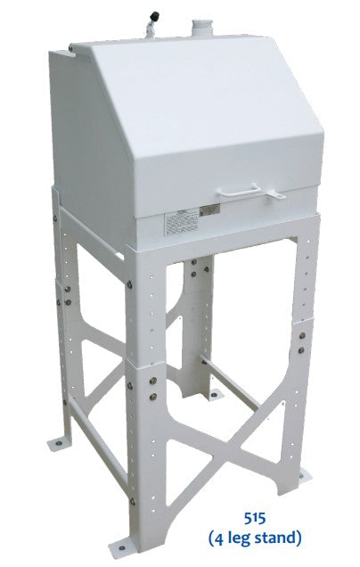 Morrison Brothers Co, 515, 515OEM, AST Remote Spill Container, Wall Mount AST Remote Spill Container, White steel remote fill container with 15‑gallon capacity and lockable weather‑tight lid, Powder‑coated white steel remote fill container constructed with 12‑gauge steel body and lid, Container and lid: 12-gauge steel, powder coated white, UL 2583 listed. 