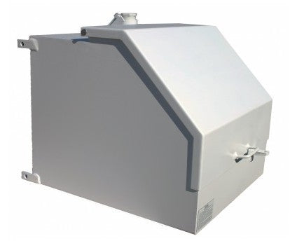 Morrison Brothers Co, 515, 515OEM, AST Remote Spill Container, Wall Mount AST Remote Spill Container, White steel remote fill container with 15‑gallon capacity and lockable weather‑tight lid, Powder‑coated white steel remote fill container constructed with 12‑gauge steel body and lid, Container and lid: 12-gauge steel, powder coated white, UL 2583 listed. 