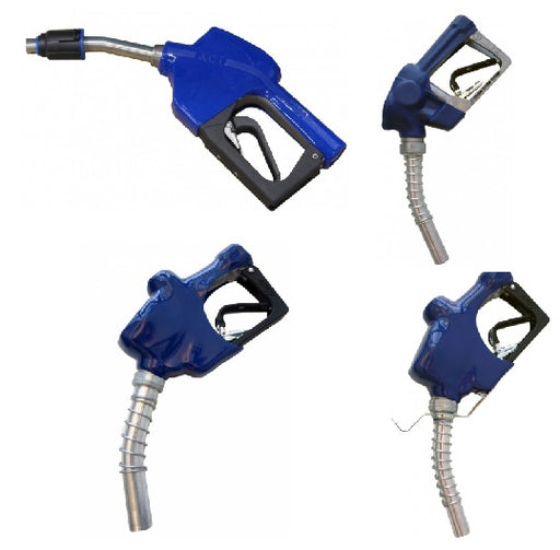 Morrison Brothers Co, 602DEF, 602, 602GS, 602HVS, 602XS, Automatic Shutoff Nozzle, DEF, High Speed - Leaded, Leaded, High Flow, Double Shutoff - 3/4”.