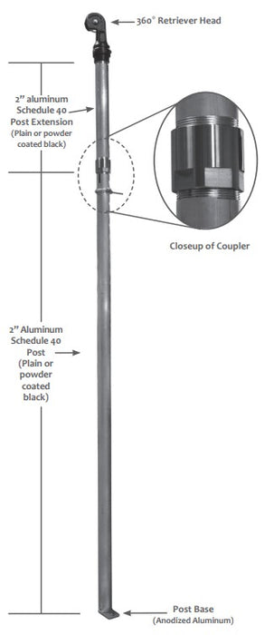 Morrison Brothers Co, 610X, Hose Retriever, suspends the fueling
hose above the dispenser, eliminating kinks and tangles, keeping the hose off the drive. 