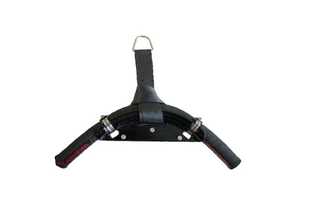 Morrison Brothers Co, 611, Hose Hanger, proper way to cradle a hose, suspended from a hose retriever. 