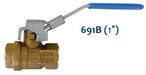 Morrison Brothers Co, 691, 691B, 691BSS, Full Port Ball Valve, Fuel Piping Systems, Shut Off, Quarter turn operation, Full port for maximum flow and minimum pressure drop, Partial Open Position For Flow Control, Double Seal, Blowout proof stem, 691B/BSS is lockable with a padlock, 691A is spring loaded auto return, 600 PSIG, 450 PSIG,  1000 PSIG, Can be used for air service.