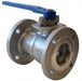 Morrison Brothers Co, 691FS, One Piece Regular Port Flanged Ball Valve, Blowout-proof stem, Adjustable stem packing, 150# raise face flanges, Quarter-turn operation, API 607 4th Edition Fire Safe approval, Temperature rating -50°F (-45.5°C) to 475°F (246°C), 275 PSI maximum operating pressure, Lockable with a padlock, Body, cap, and ball are 316 stainless steel, Seat is ME-PTFE (Molecularly Enhanced PTFE). 
