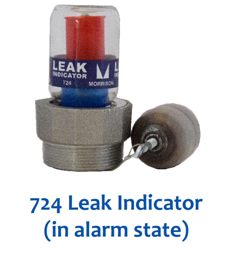 Morrison Brothers Co, Indicators, Overfill Indicators, Leak Indicators, Overfill, Leak, Storage Tank, Highly visible indicator, Durable construction, high level visual
signal, detect leaks, aboveground storage tank. 