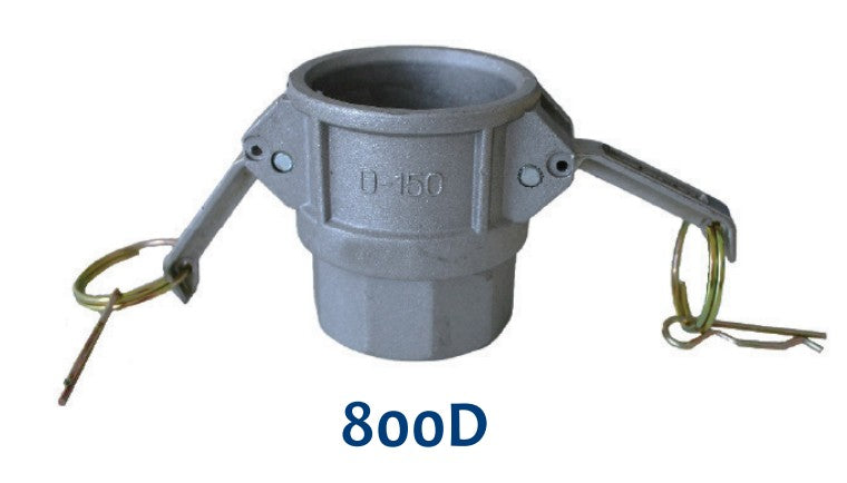 Morrison Brothers Co, 800A, 800B, 800C, 800D, 800E, 800F, 800DC, 800DP, Cam-and-Groove Fitting - Male Adaptor/Female Thread, connect and disconnect components quickly, fluid handling.