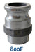 Morrison Brothers Co, 800A, 800B, 800C, 800D, 800E, 800F, 800DC, 800DP, Cam-and-Groove Fitting - Male Adaptor/Female Thread, connect and disconnect components quickly, fluid handling.