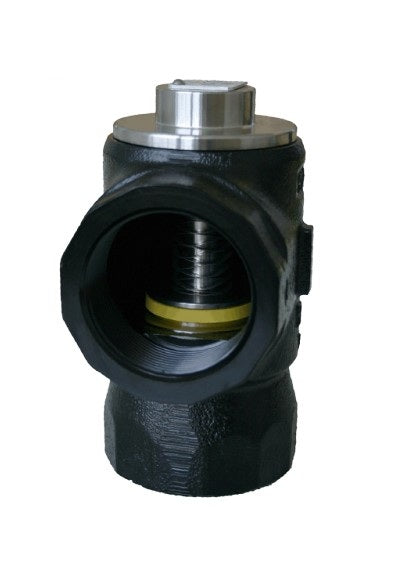 Morrison Brothers Co, 910, Anti-Siphon Valves, fuel tank safety valve, leak prevention valve, normally closed valve, thermal expansion relief valve, high-flow anti-siphon valve, ductile iron valve with stainless steel components, Viton seal anti-siphon valve, cULus listed valve, 90-degree anti-siphon valve for easy piping, tamper-proof cap anti-siphon valve, valve with integrated thermal expansion relief, anti-siphon valve rated for 50 PSI operating pressure.