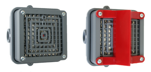 Morrison Brothers Co, Remote Strobe, Remote Strobe with Horn, Strobe, Strobe with Horn, 918AC-0154 AH, 918AC-0157 AHS, Loud Horn, General Alarm, Zinc Die Cast Housing, Compact, Effective Visual Warning, Effective Sound Warning, Indoor and Outdoor Applications. 